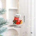 Chaussette de Noël en fer rouge avec texte Sweet Home et nœud papillon vert. - Chaussette de Noël avec Noeud