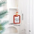 Décoration de renne suspendue pour sapin de Noël avec plaque 'Let's Be Jolly' - Plaque de lettres renne