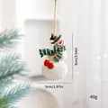Christmas snowman resin hanging ornament decoration with green scarf and red mittens for tree - Snowman Green Scarf (SZGJ17)