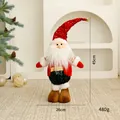 Festive 45cm Christmas gnome plush doll featuring a red sequined hat and white beard - Standing Style (1) / Standing Santa Claus
