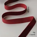 Luxe 2cm bordeauxrood fluwelen lint voor DIY kerstboomdecoratie, rol van 5 yard - Breedte 2cm Lengte 5 Yards / Bordeauxrood