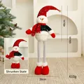 Festive telescopic Christmas snowman doll with red sequin hat and scarf for holiday decor - Telescopic Style (1) / Telescopic-Snowman
