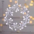 Exquisito adorno de corona de cristal de PC de 15 cm para decoración de árboles de Navidad. - Guirnalda de Cristal