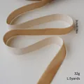 Elegante nastro di velluto beige per decorazioni natalizie fai da te, 5 yard - Larghezza 2cm Lunghezza 5 Yard / Oro champagne