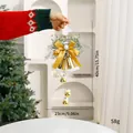 Weihnachtsglocke Dekoration zum Aufhängen mit goldener Schleife - Gold (24SDLD02) / Weihnachtsglocke