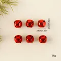 Set mit sechs glänzenden roten Glocken 2,6 cm Christbaumschmuck festliche Weihnachtsdeko - Kreuzmuster Glocke (2.6cm) / 6er Set / Rot