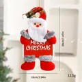 Cute plush Santa Claus doll Christmas tree hanging ornament, size 10x20cm, red white - Dancing Doll / Style B Santa