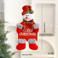 Christmas snowman plush doll pendant with Merry Christmas sign 20cm 7.87in - Dancing Doll / Style B Snowman