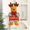 Christmas reindeer plush hanging ornament with Merry Christmas sign for tree decoration - Dancing Doll / Style B Reindeer