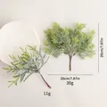 Artificial cypress sprigs with dimensions and weight markings for DIY home decor - Pine Needles & Cypress Leaves
