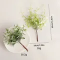 Artificial frosted greenery sprigs and eucalyptus plants for DIY home decoration, 30cm - Eucalyptus & Heart Grass