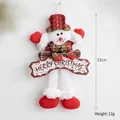 Festive hanging Christmas snowman plush doll with Merry Christmas sign, 23cm height decoration - Dancing Doll / Style E Snowman