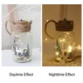 Lámpara de tarro de Navidad con LED, efectos de día y noche - S / Botella a la Deriva Pequeña