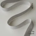 Elegante nastro di velluto grigio per decorazioni natalizie fai da te e regali - Larghezza 2cm Lunghezza 5 Yard / grigio-argento