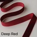 Premium deep red velvet ribbon for luxury Christmas tree and gift wrap decoration - 2cm Width (5 Yards/Roll) / Burgundy