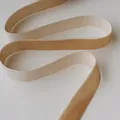Premium camel velvet ribbon strap for elegant Christmas tree and gift wrap decoration - 2cm Width (5 Yards/Roll) / Champagne Gold