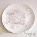 1,6 m witte parelslinger op zilverdraad voor doe-het-zelf kerstboomdecoratie ornament - Kunstparelketting / 1.6m / Parelwit