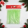 12er-Pack grüne Spiral-Eiszapfen-Weihnachtsbaumanhänger für festliche DIY-Dekoration - 12 Stück/Packung / Grün
