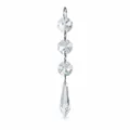 Sparkling acrylic crystal hanging pendant ornament for Christmas and wedding decor - Small Pointed Bead / 1 Piece
