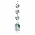 Clear acrylic teardrop pendant with octagonal beads for wedding decor - Grid / 1 Piece