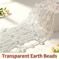 Transparent acrylic bead chain in 4mm, 8mm, and 14mm sizes for DIY and wedding decor - 14# Earth Bead Style / 250g Pack (Approx. 9m) / Clear