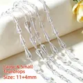 Transparent acrylic water-drop bead chain for DIY wedding decor and curtain materials - Teardrop / 250g (Approx. 9m) / Clear