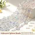 Iridescent acrylic bead chains in 4mm, 8mm, and 14mm for DIY wedding decor - Globe Bead / 14# (Approx. 250g Pack) / Rainbow