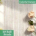 Iridescent 6mm acrylic round bead chain for wedding decor, DIY curtains and crafts - 6# Round Beads / 250g Pack (Approx. 17m) / Rainbow