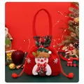 Rode kerstcadeautas met sneeuwpop voor snoep en kleine traktaties - Gouddraad Sneeuwpop Stijl / Rood