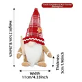 Christmas gnome gingerbread ornament with rolling pin, size 21x11cm - Male Style (Rolling Pin)