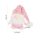 Pink sequined Christmas gnome plush doll with size dimensions 17cm x 8cm x 5cm SKU - Pink Couple Gnome Male