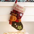 Grote 3D eland kerstsok cadeauzakje met afmetingen 44x36cm en gewichtsinformatie - 44x36cm / Letter Rendier