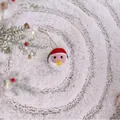 Décoration de Noël mignonne en feutre faite à la main en forme de tête de Père Noël - Sphère / 1 Pièce / Père Noël 3D