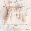 Handmade soft white felt angel wings Christmas tree ornament with 10x8cm dimensions - Small Angel Wings / 1 Piece/Pack / White