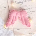 Handmade pink felt angel wing Christmas ornament for tree decoration, 10cm x 8cm size - Small Angel Wings / 1 Piece/Pack / Pink