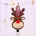 Filz Rentier Weihnachtsbaumschmuck Hängedekoration mit den Maßen 20 cm mal 10 cm - Rentier-Dunkelbraun