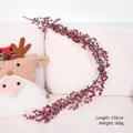 132 cm gefrostete rote Beeren Girlande für Weihnachtsdekoration und Hausparty - 132cm / Granatapfel-Beerenranke