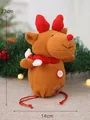 Bolsa de regalo de Navidad con forma de reno para dulces, dimensiones 23 cm alto y 14 cm - Bolsa de Manzana Reno