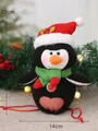 Bolsa de caramelos de pingüino de Navidad de 23 cm para regalos y fiestas - Bolsa de Manzana Pingüino