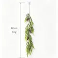 Vue détaillée du pendentif en aiguilles de pin Norfolk de 80 cm avec des pommes de pin - Branche Unique Vert Double Norfolk Avec Pomme de Pin