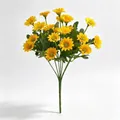 Bouquet de marguerites jaunes artificielles pour une décoration intérieure réaliste - Camomille à 7 Branches / Jaune