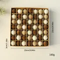 Lot de 49 boules de Noël floquées aux tons terreux, 3 cm de diamètre chacune - 3cm/49 Pièces Par Paquet / Série Café