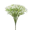 Tige de gypsophile blanche artificielle réaliste pour décorations de mariage - Vert et Blanc (1 Bouquet)