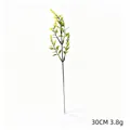 Vue détaillée d'un brin de lavande artificielle de 30cm pour décorations maison - Pièce Unique / Jaune