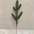 Realistischer grüner künstlicher Kiefernzweig für DIY-Weihnachtskranz-Deko. - 5-Zackiger Stil / 28cm / Dunkelgrün