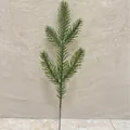 Hochwertiger, lebensechter grüner 3-zackiger künstlicher Kiefernnadelzweig für Weihnachten - 5-Zackiger Stil / 28cm / Grasgrün