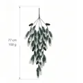 77cm Artificial Frosted Pine Branch with Pine Cones Christmas Wall Hanging Decoration - 45-Head Pine Needle with Pine Cone (Frosted)