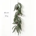 Branche de pin de Norfolk artificielle avec pommes de pin, 80 cm pour décor de fête - Style Pin Vert