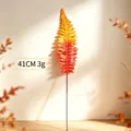 Feuille de fougère persane artificielle orange dégradé pour décor floral, 41 cm long - S / Couleur d'automne