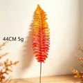 Feuille de fougère artificielle orange d'automne pour décoration florale murale - L / Couleur d'automne
